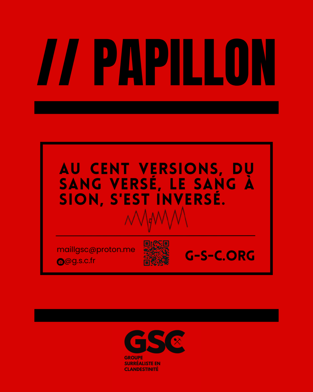PAPILLON  // AU CENT VERSIONS, DU SANG VERSÉ, LE SANG DE SION, S’EST&nbsp;INVERSÉ