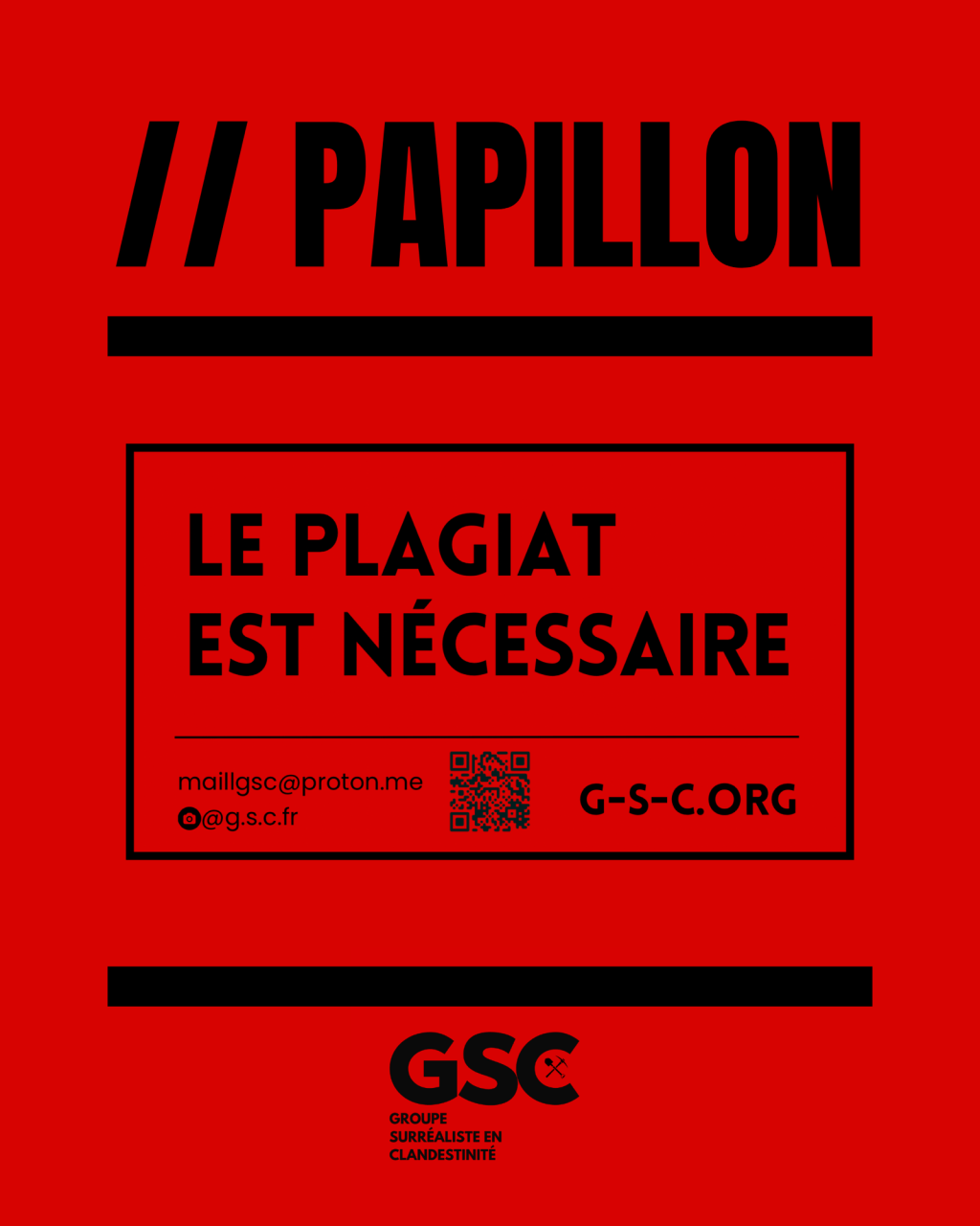 PAPILLON  // LE PLAGIAT EST&nbsp;NÉCESSAIRE
